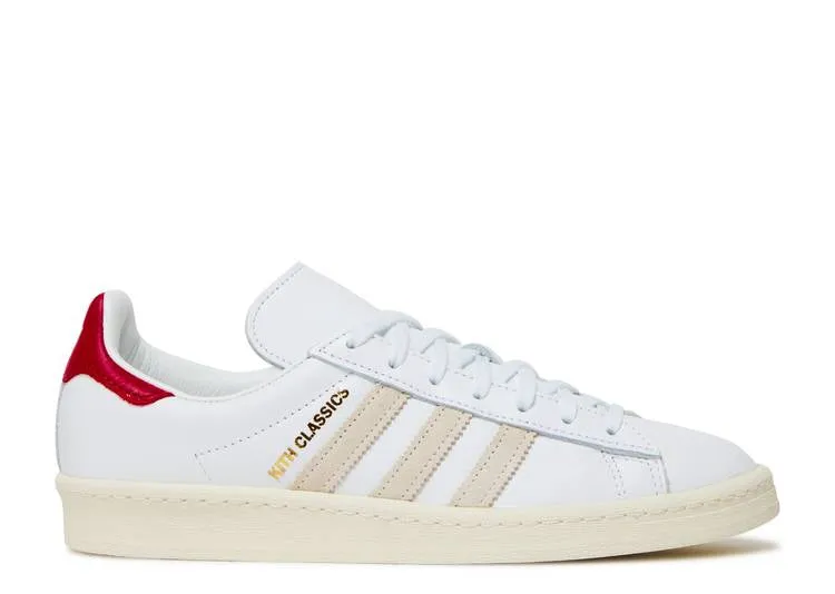 Adidas KITH X CAMPUS 80S 'CLASSICS PROGRAM - WHITE RED' sneakers, white