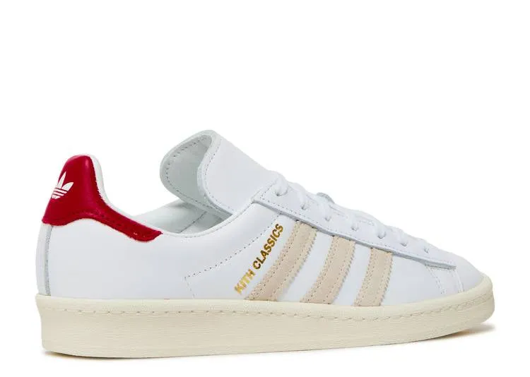 Adidas KITH X CAMPUS 80S 'CLASSICS PROGRAM - WHITE RED' sneakers, white