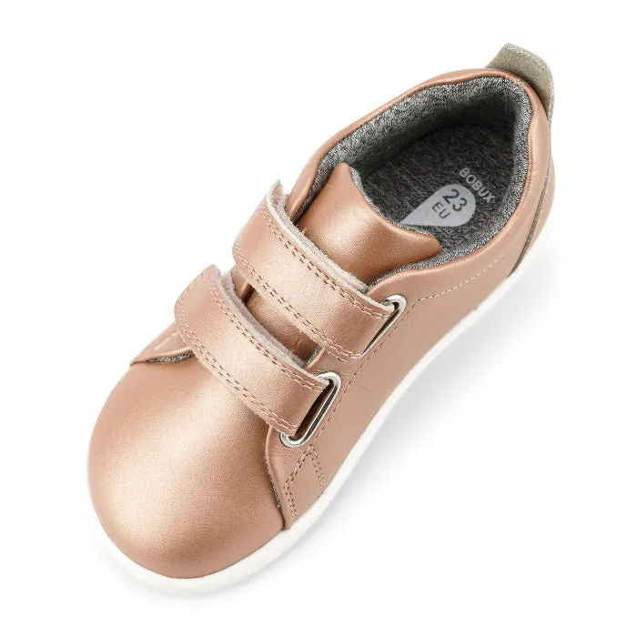 Bobux Iwalk Grass Court Rose Gold Leather Trainer 633749