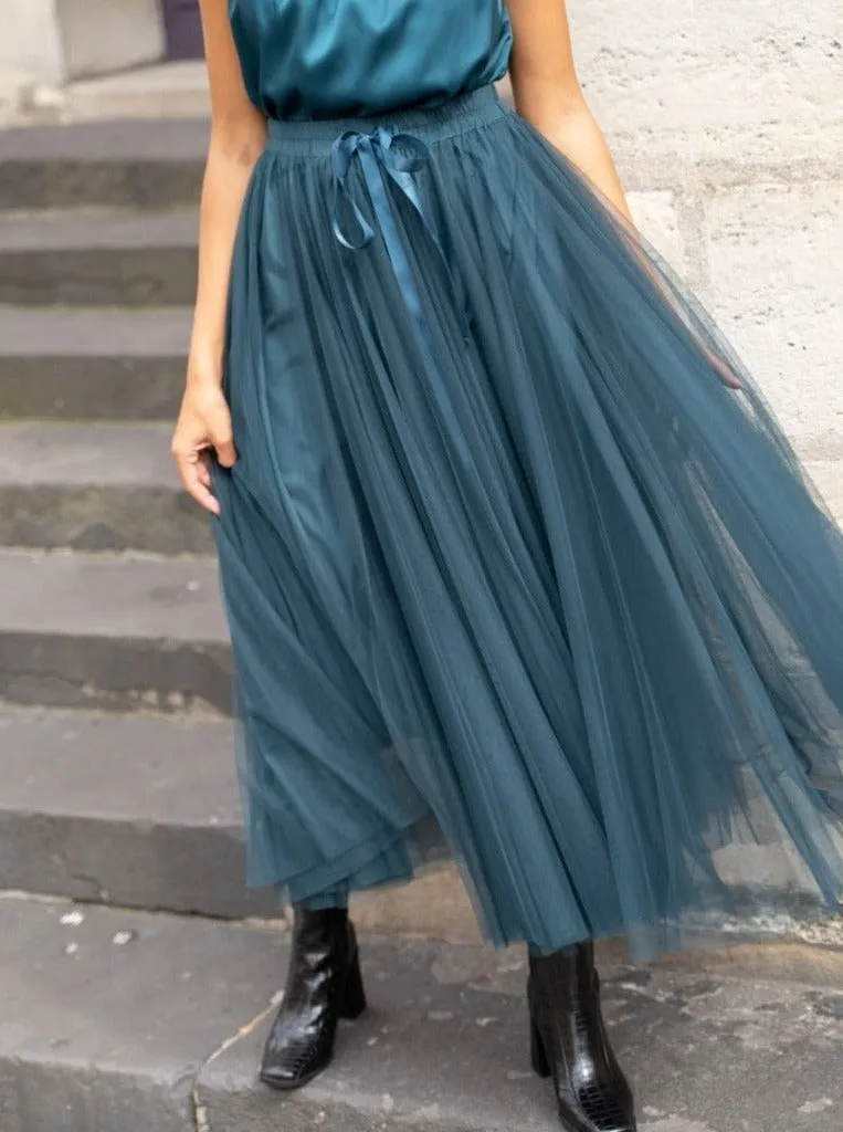 Carrie Tulle Skirt Teal