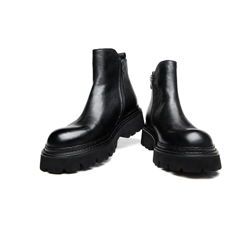 ChicHide Casual Slip-On Ankle Boots