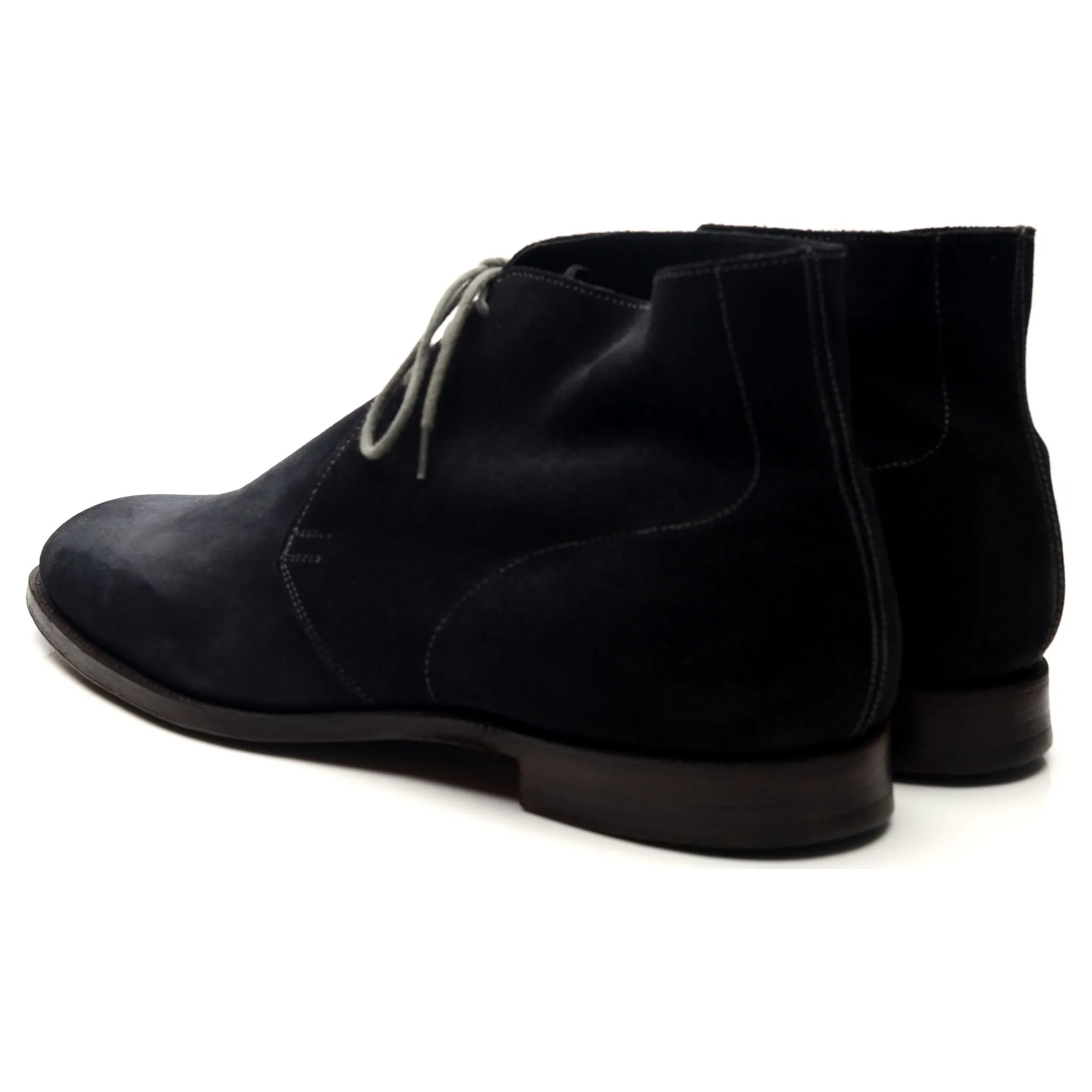 'Chukka' Navy Blue Suede Chukka Boots UK 11.5 E