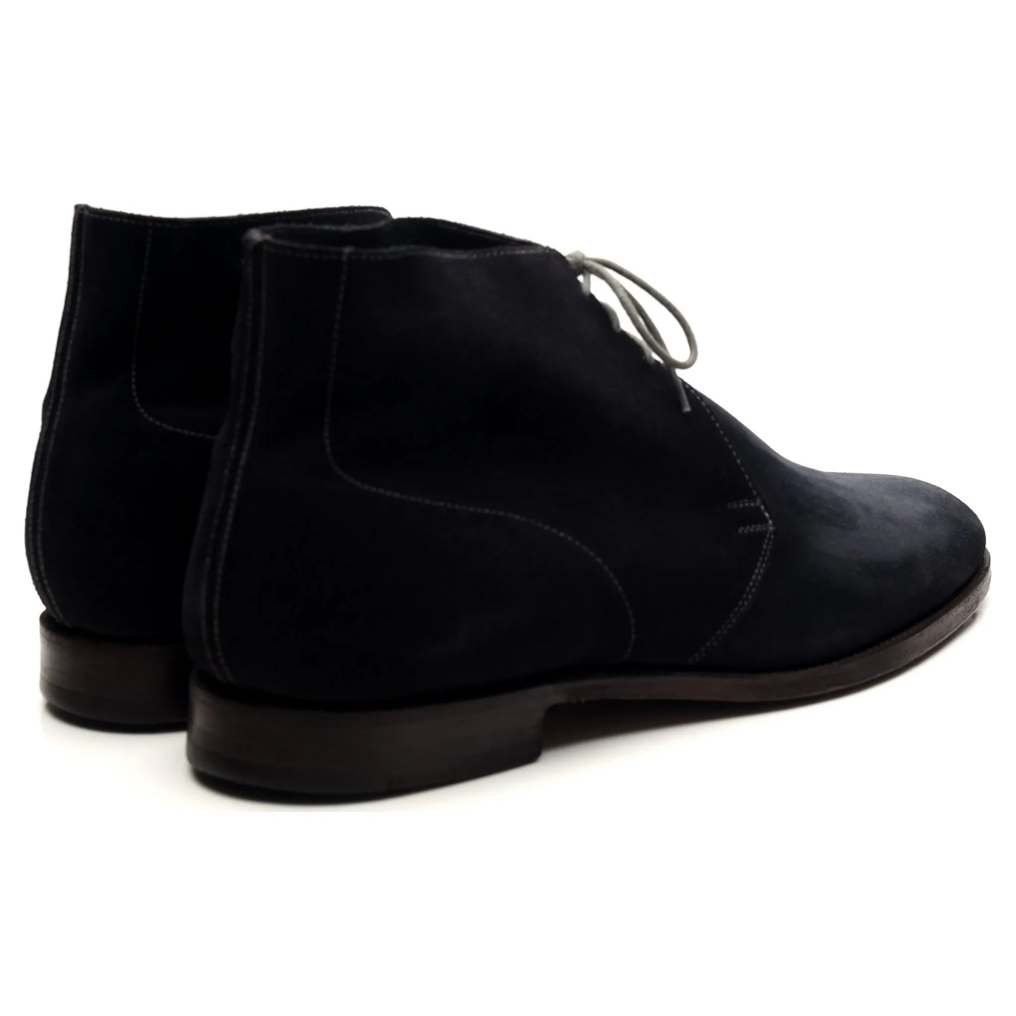 'Chukka' Navy Blue Suede Chukka Boots UK 11.5 E