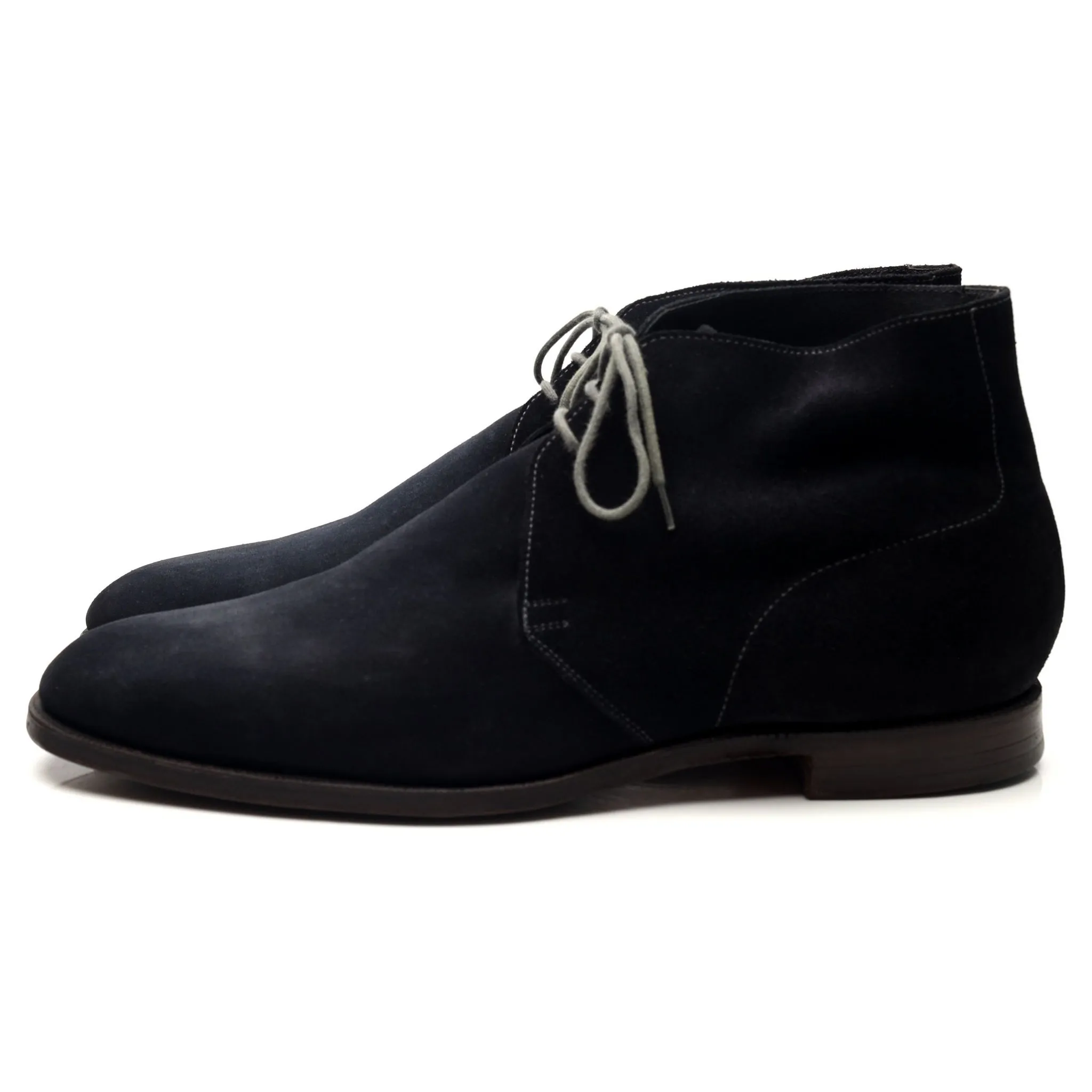 'Chukka' Navy Blue Suede Chukka Boots UK 11.5 E