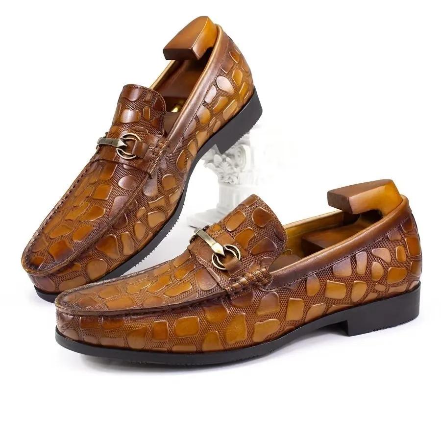 Exotic CrocLeather Stylish Slip On Loafers