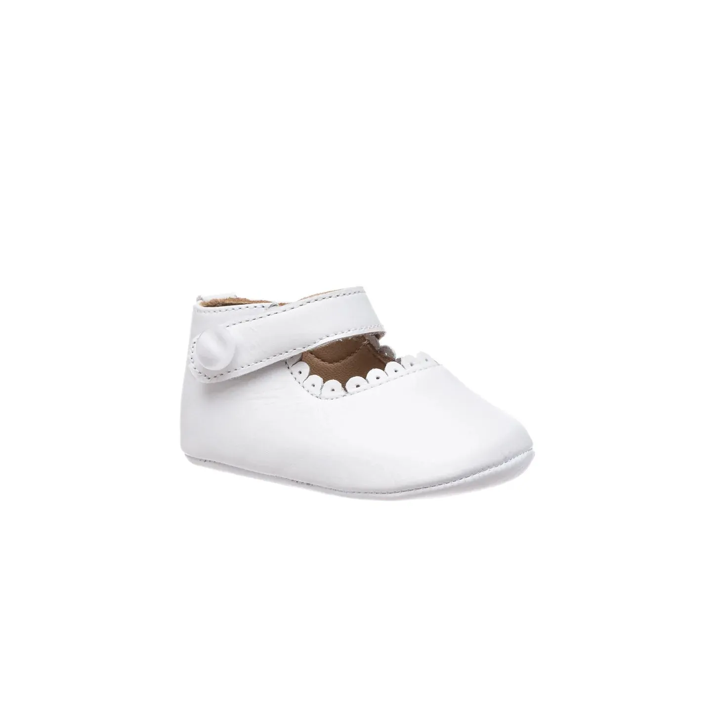 Infant Mary Janes - White