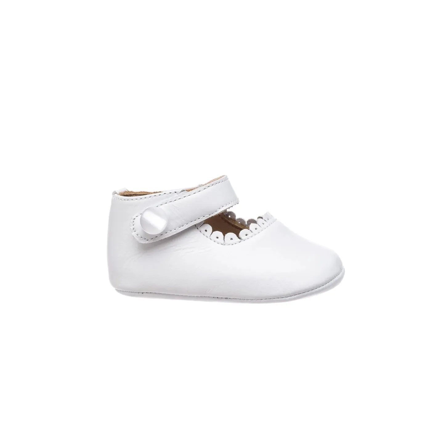 Infant Mary Janes - White