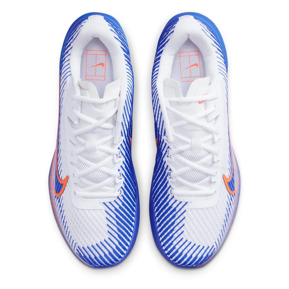 Men`s Air Zoom Vapor 11 Tennis Shoes White and Hyper Royal