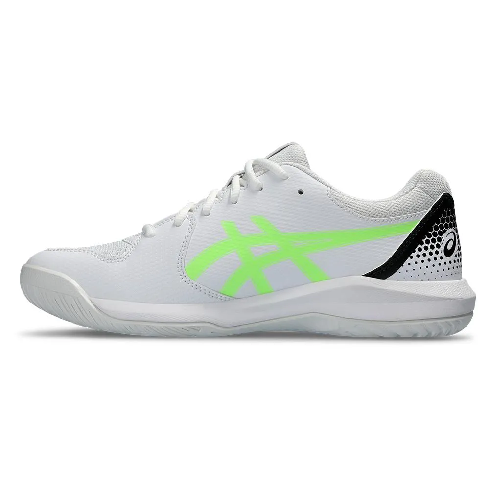 Men's Gel-Dedicate 8 Pickleball Shoes White and Lime Burst