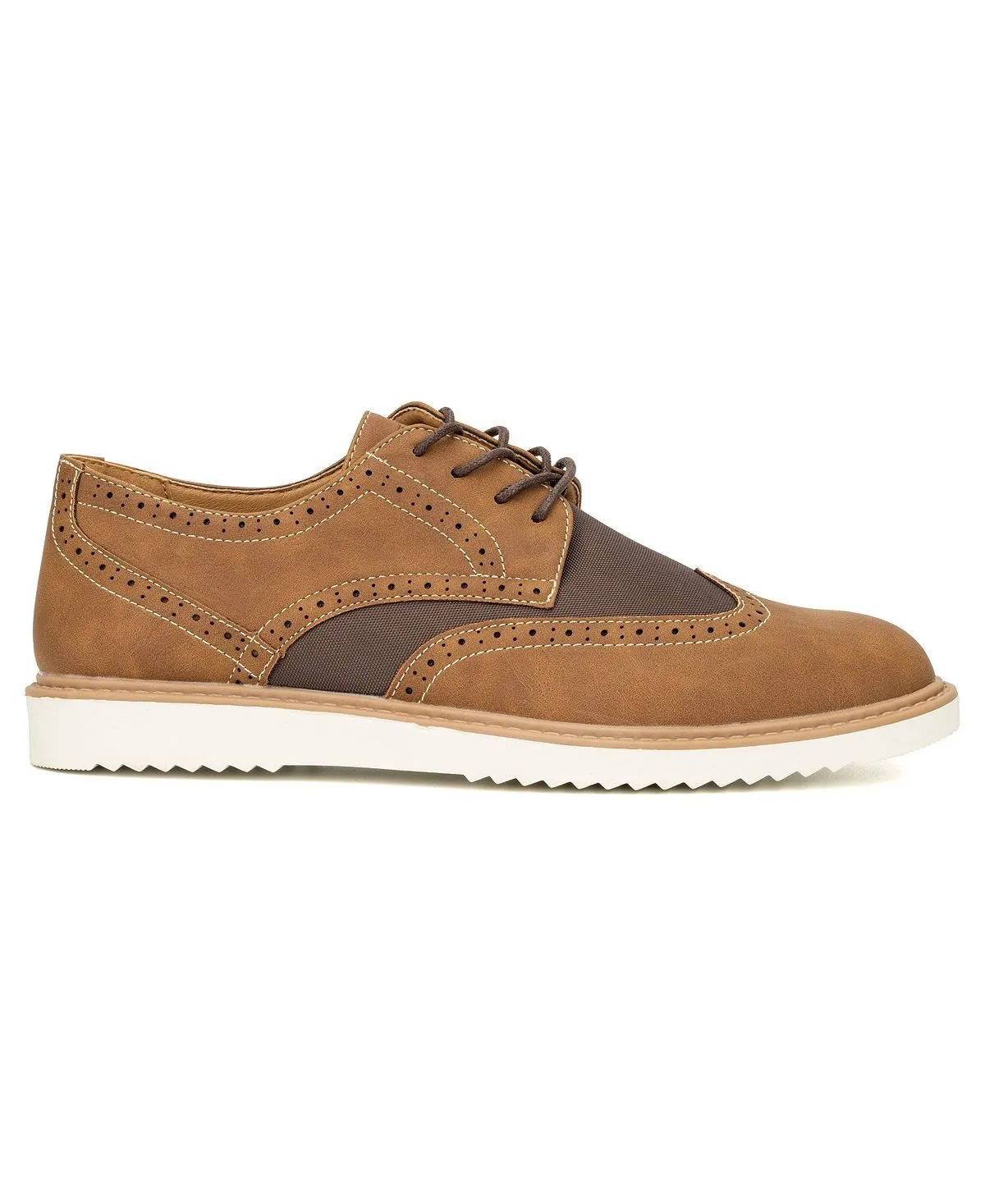 New York And Company Men's Oxford Wingtip, Brown