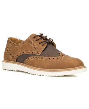 New York And Company Men's Oxford Wingtip, Brown