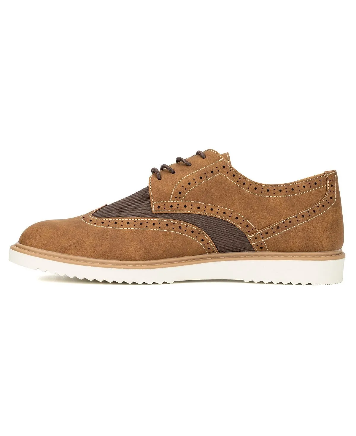 New York And Company Men's Oxford Wingtip, Brown