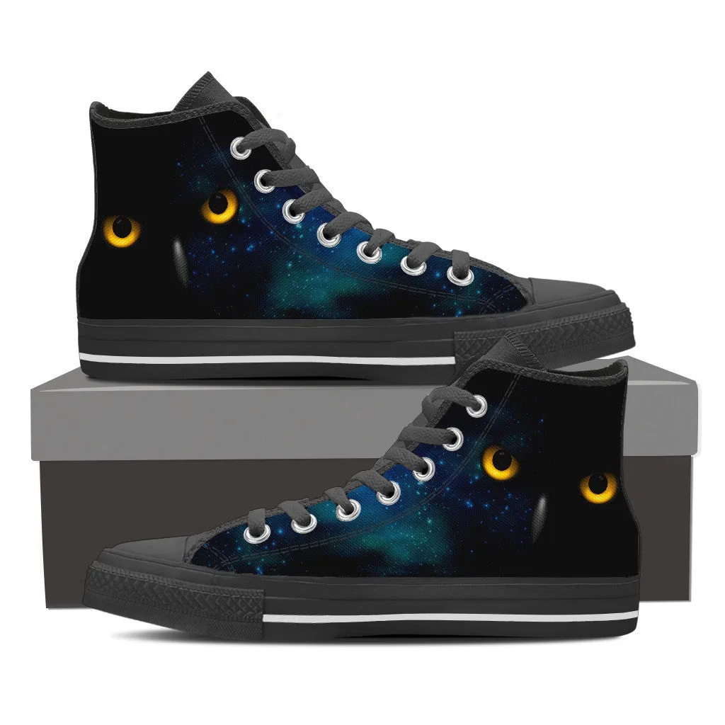 OWL EYES HIGH-TOP SHOES MENS - FREE SHIPPING WORLDWIDE