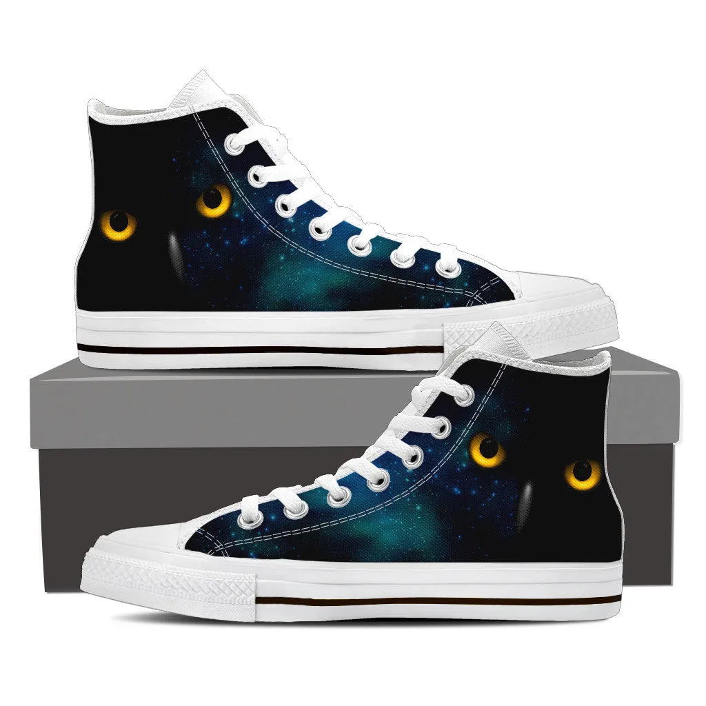 OWL EYES HIGH-TOP SHOES MENS - FREE SHIPPING WORLDWIDE