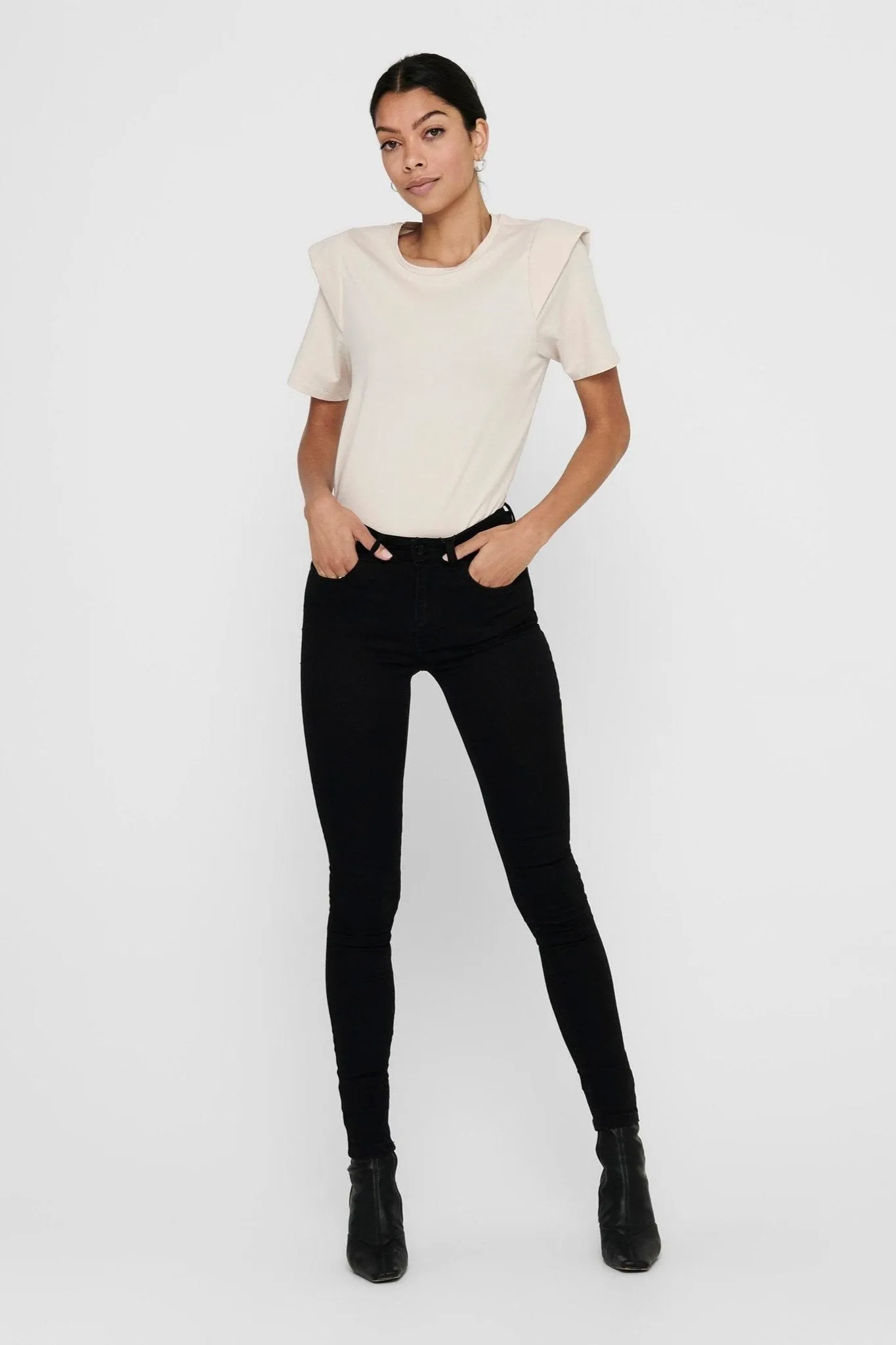 Performance Jeans - Black (high-waist)