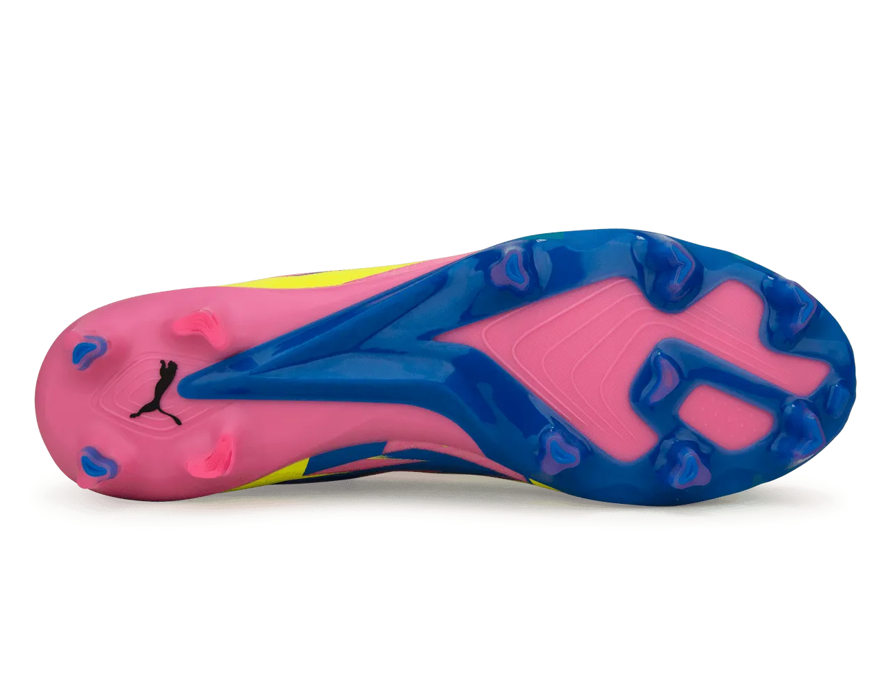 PUMA Men's Ultimate Energy FG/AG Pink/Blue/Yellow