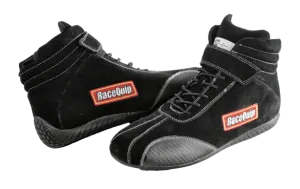 RaceQuip Euro Carbon-L Series Race Shoes - Black - 10 US Mens (Womens 12) - 30500100