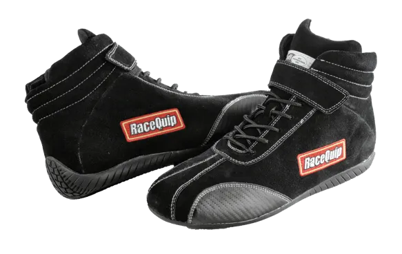 RaceQuip Euro Carbon-L Series Race Shoes - Black - 10.5 US Mens (Womens 12.5) - 30500105