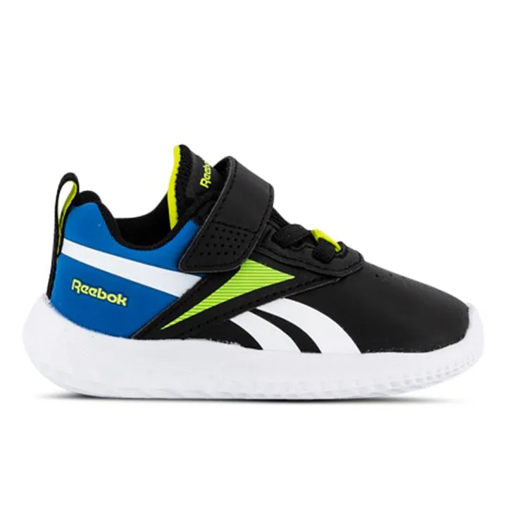 Reebok Rush Runner 5 Kids Core Black/Electric Cobalt F23/Laser Lime F23 Unisex Size 4