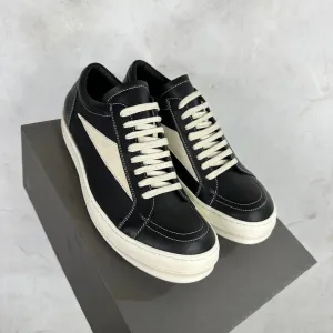 Rick Owens Black Leather Vans