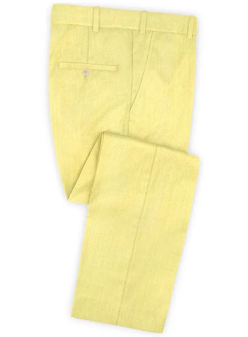 Scabal Yellow Wool Suit