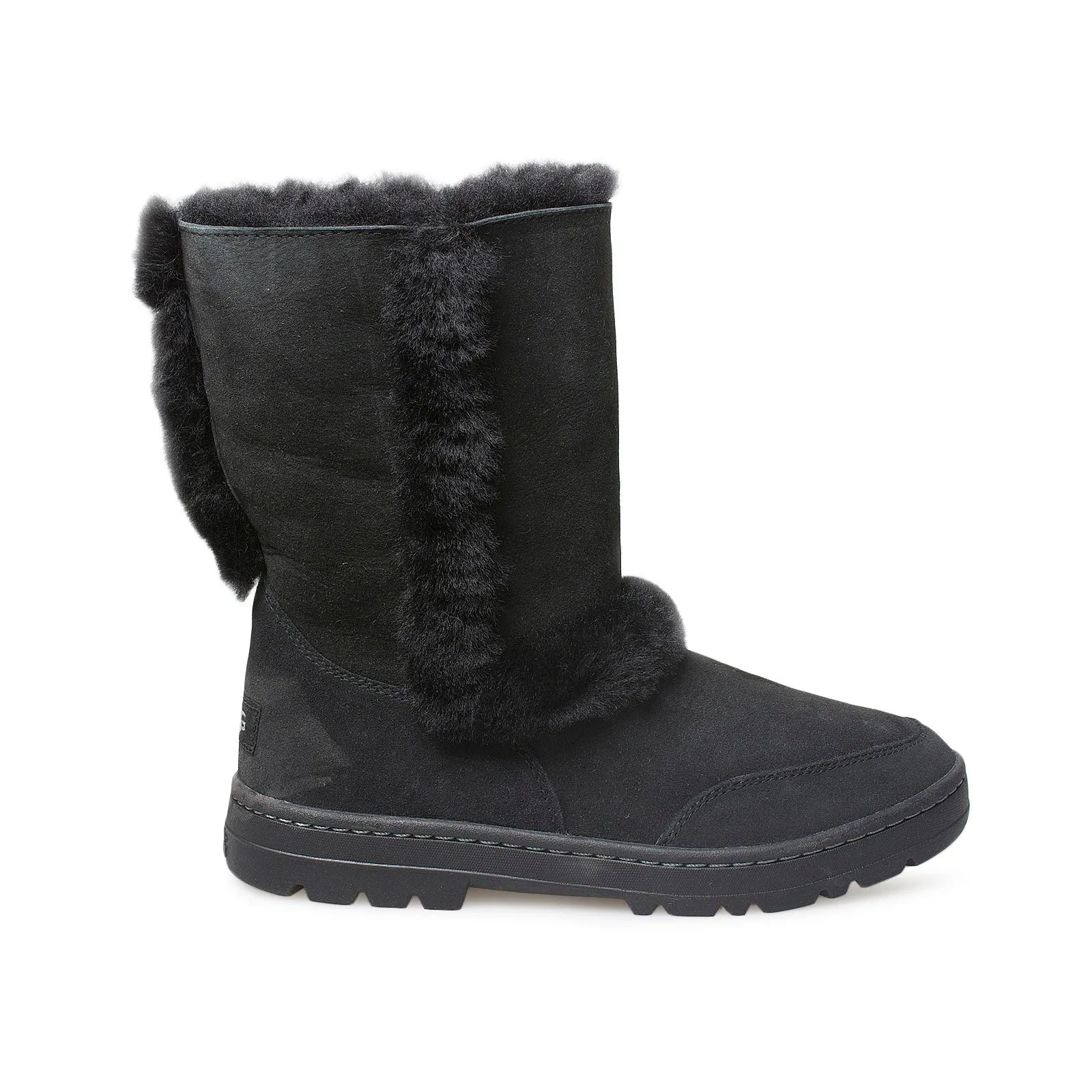 UGG Sundance Short II Revival Black Boots - Women's