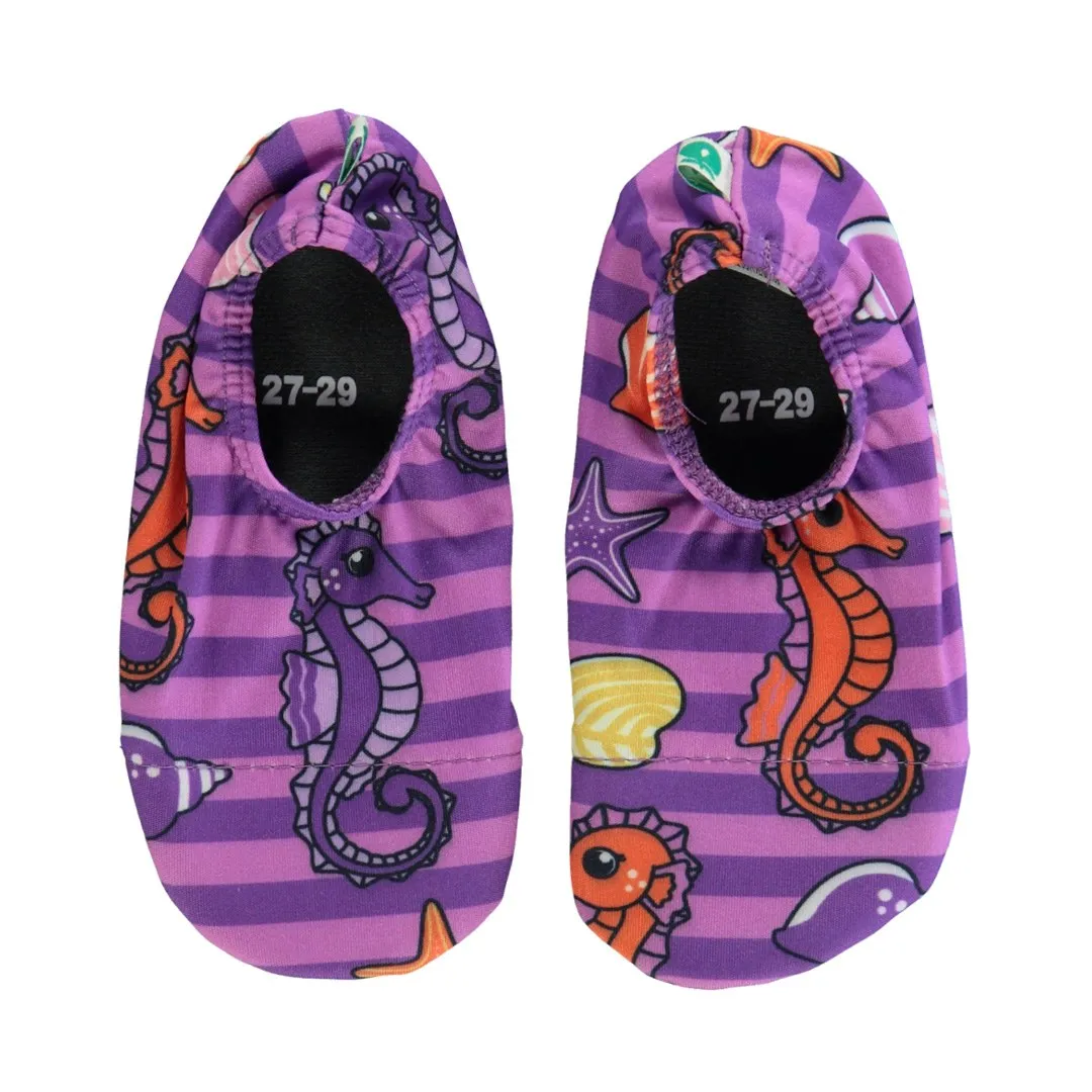 UV50 bathing shoes for children with seahorses