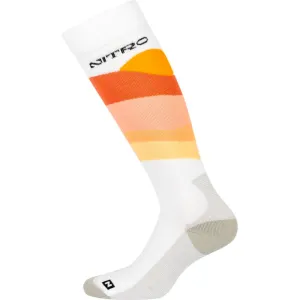 Womens Cloud 3 Snowboard Socks White/Orange