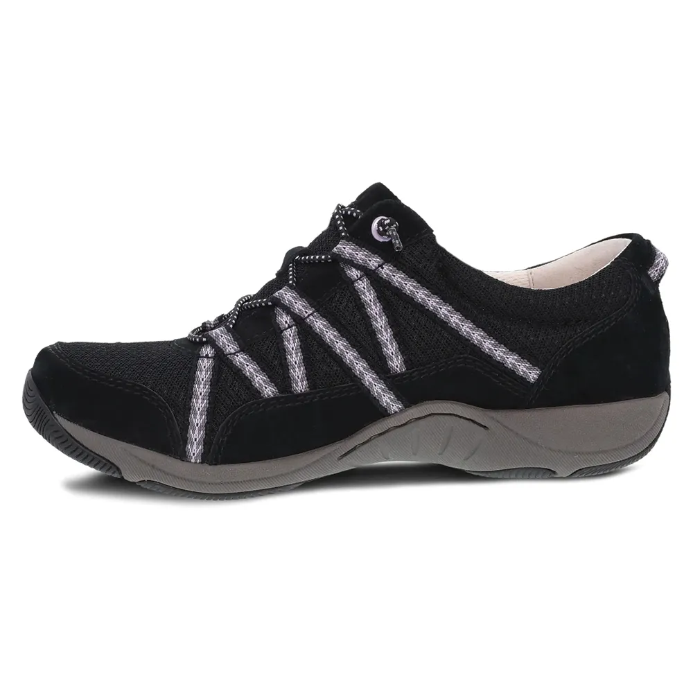 Women's Dansko Harlyn Color: Black Suede Sneaker