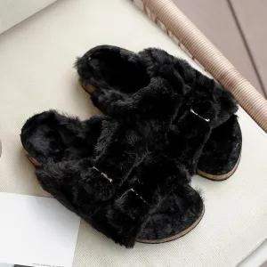 Women's Outer Wear Warm Winter Cotton Slippers